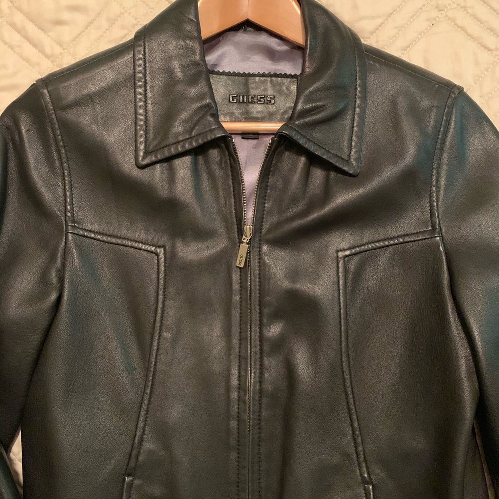 Guess Leather Jacket - image 2